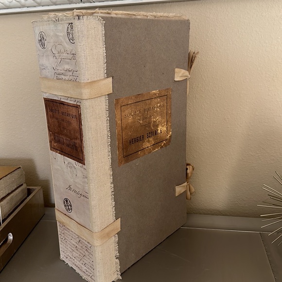 Restoration Hardware Accents Restoration Hardware Herbier Registry Decorative Tome Book